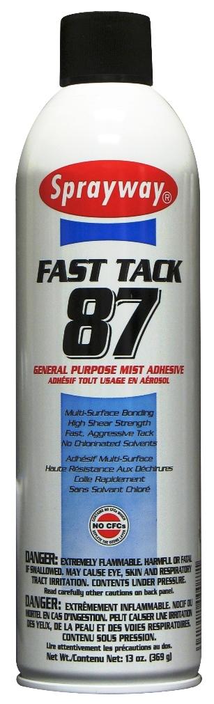 Spray Adhesive Sprayway SW087 Fast Tack General Purpose Mist Adhesive